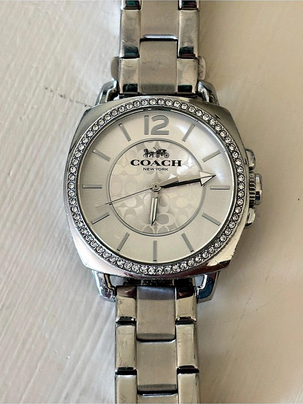 COACH Silver Stainless Steel Watch ** needs new battery